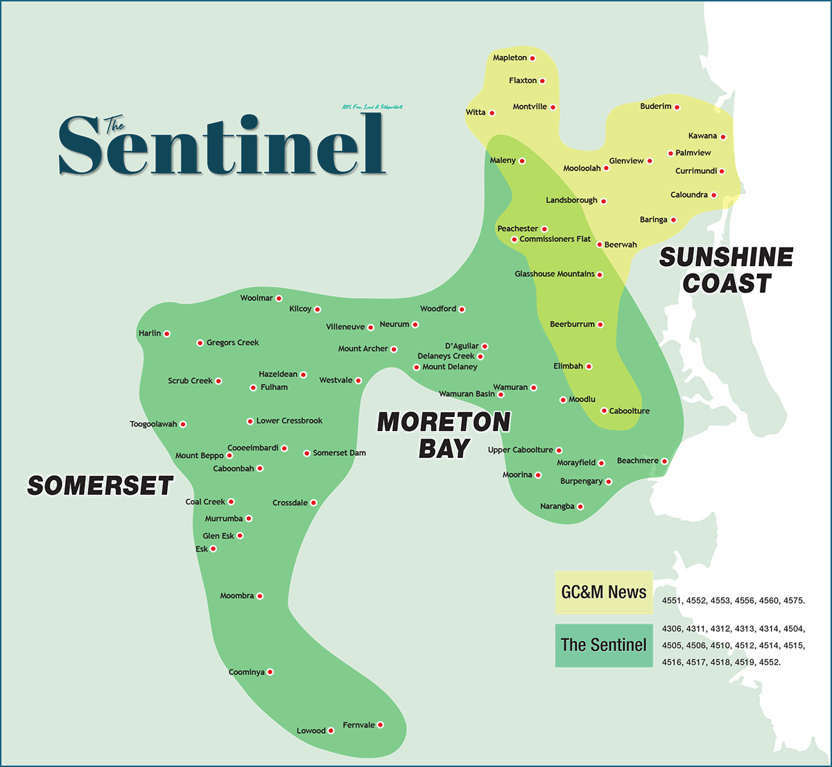 The Sentinel Distribution Map